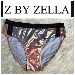 Z by Zella‎ Shine On metallic swim bottoms